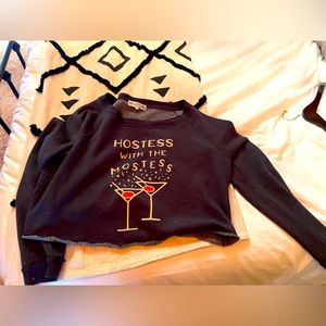 Wild fox off the shoulder sweatshirt
